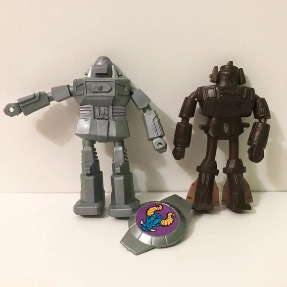 Vintage 1985  Marty Toys Mighty Bend A Bots Bendable 4 Inch Robot Figures - Picture 1 of 16